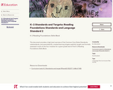K–2 Standards and Targets: Reading Foundations Standards and Language Standard 2
