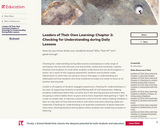 Leaders of Their Own Learning: Chapter 2: Checking for Understanding during Daily Lessons