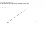 Geometric Construction: Copy an Angle