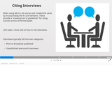 MLA - Citing Interviews