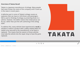 BE 8.1 Overview of Takata Recall