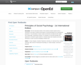 Principles of Social Psychology- 1st International Edition