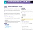CS Discoveries 2019-2020: Web Development Lesson 2.12: Sources and Search Engines