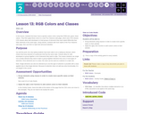 CS Discoveries 2019-2020: Web Development Lesson 2.13: RGB Colors and Classes