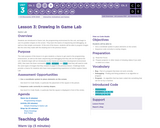 CS Discoveries 2019-2020: Interactive Animations and Games Lesson 3.3: Drawing in Game Lab