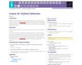 CS Discoveries 2019-2020: Interactive Animations and Games Lesson 3.16: Collision Detection