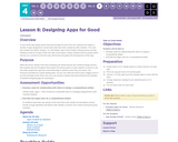 CS Discoveries 2019-2020: The Design Process Lesson 4.8: Designing Apps for Good