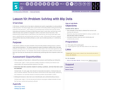 CS Discoveries 2019-2020: Data and Society Lesson 5.1: Problem Solving with Big Data