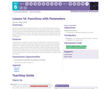 CS Discoveries 2019-2020: Physical Computing Lesson 6.14: Functions with Parameters