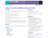 Hour of Code 1.5: Star Wars: Building a Galaxy with Code