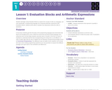 CS In Algebra 1.1: Evaluation Blocks and Arithmetic Expressions