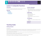 CS In Algebra 1.7: Composite Functions