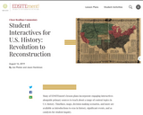 Student Interactives for U.S. History: Revolution to Reconstruction