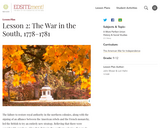 Lesson 2: The War in the South, 1778-1781