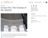 Lesson Two. The Tyranny of the Majority