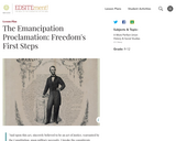 The Emancipation Proclamation: Freedom's First Steps