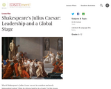 Shakespeare's Julius Caesar: Leadership and a Global Stage