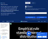 Statistics: CK12.org Exercise: Standard Normal Distribution and the Empirical Rule