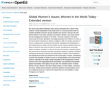 Global Women's Issues: Women in the World Today, extended version