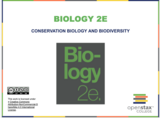 Biology II Course Content, Conservation Biology and Biodiversity, Conservation Biology and Biodiversity Resources