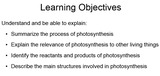Chapter 5 - Photosynthesis