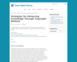 Strategies for Advancing Knowledge Through Copyright Webinar