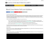 Black Lives Matter Fall 2016 Syllabus – Black Lives Matter Syllabus