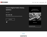 Intro to Digital Public History Syllabus