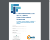 Code of Best Practices in Fair Use for Open Educational Resources