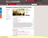 Foundations of Western Culture:  Homer to Dante, Fall 2008