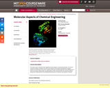 Molecular Aspects of Chemical Engineering, Fall 2004