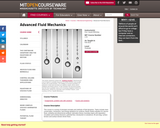 Advanced Fluid Mechanics, Fall 2013