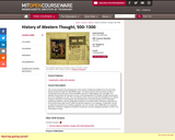 History of Western Thought, 500-1300, Fall 2004