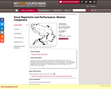 Vocal Repertoire and Performance, Spring 2007