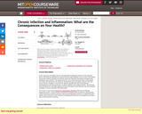 Chronic Infection and Inflammation: What are the Consequences on Your Health?, Fall 2007
