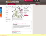 Quantitative Physiology: Organ Transport Systems, Spring 2004