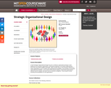 Strategic Organizational Design, Spring 2011