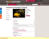Introduction to Philosophy of Language, Fall 2011
