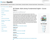 BC Reads: Adult Literacy Fundamental English - Course Pack 1