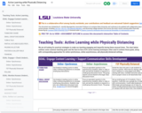 Active Learning while Physically Distancing