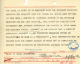 Classified Report from United States Chief of Naval Operations Warning of High Possibility of Attack from Japan, November 24, 1941
