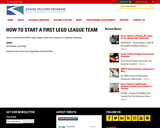 How to Start a FIRST Lego League Team