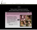 "Sisters, Sisters": Historical Context for Sororal Relationships in Pride and Prejudice