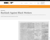 Backlash Against Black Workers