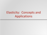 Principles of Microeconomics Course Content, Elasticity: Concepts and Applications, Elasticity: Concepts and Applications Resources