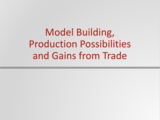 Principles of Microeconomics Course Content, Model Building, Production Possibilities and Gains from Trade, Model Building, Production Possibilities and Gains from Trade Resources