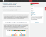 OpenStax Biology 2e, Genetics, Gene Expression, Eukaryotic Post-transcriptional Gene Regulation