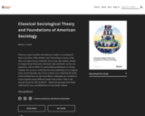 Classical Sociological Theory and Foundations of American Sociology