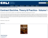 Contract Doctrine, Theory & Practice - Volume 1
