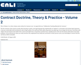 Contract Doctrine, Theory & Practice - Volume 2